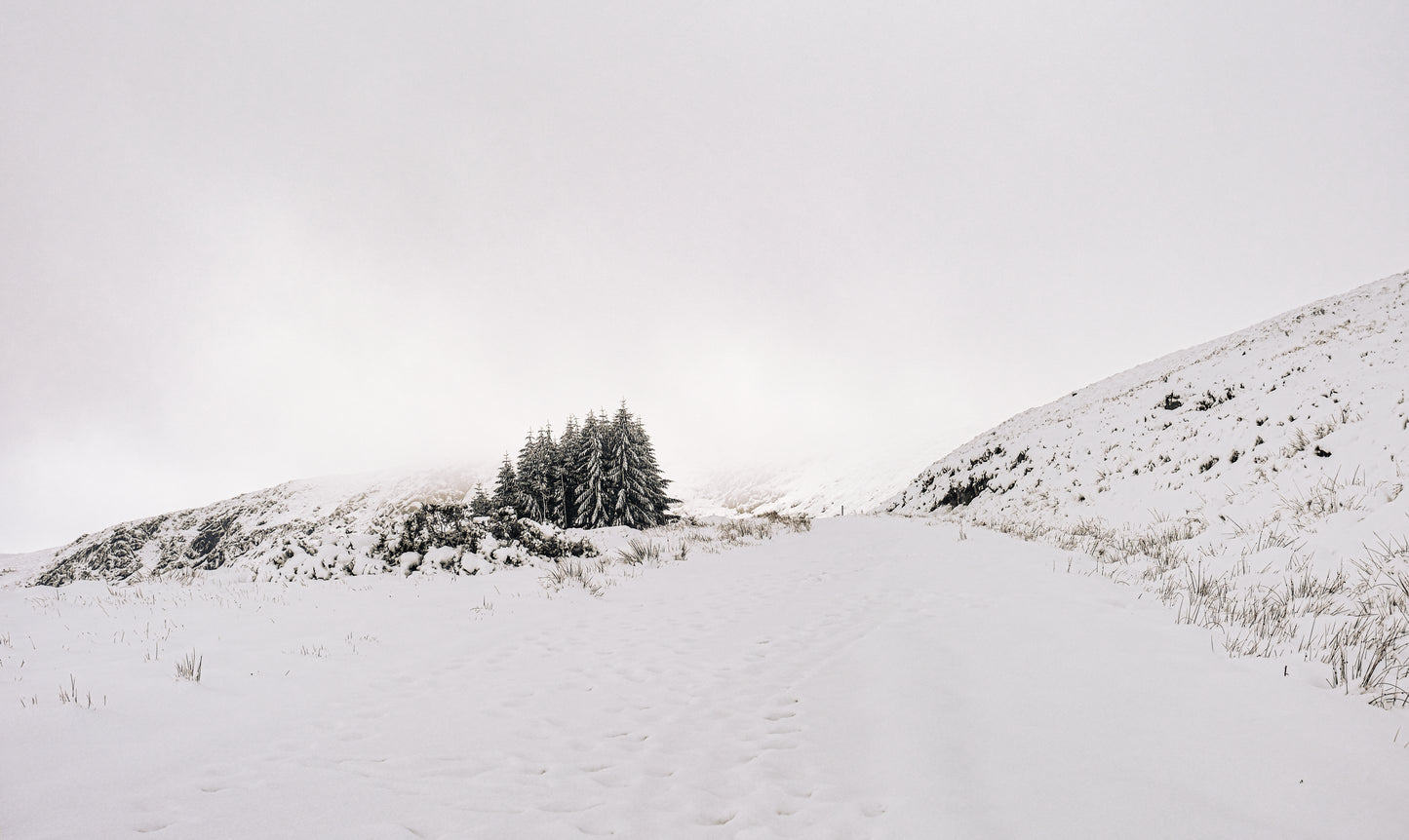 Les monts de Wicklow sous la neige, co. Wicklow